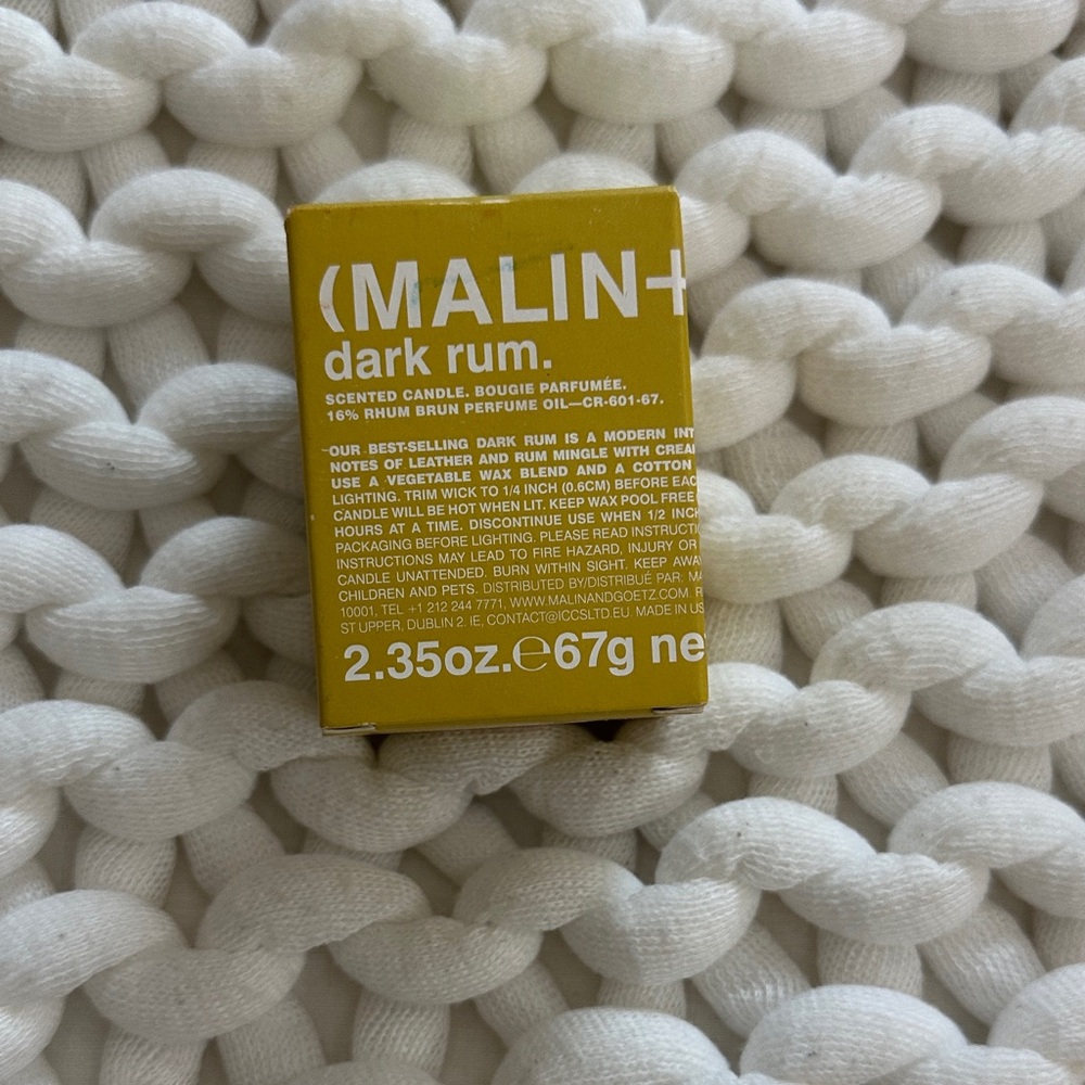 Malin+Goetz Dark Rum Scented Candle